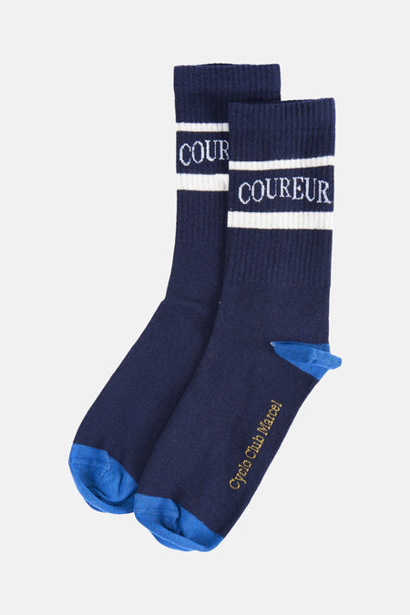 Chaussettes bleu - Cyclo Club Marcel
