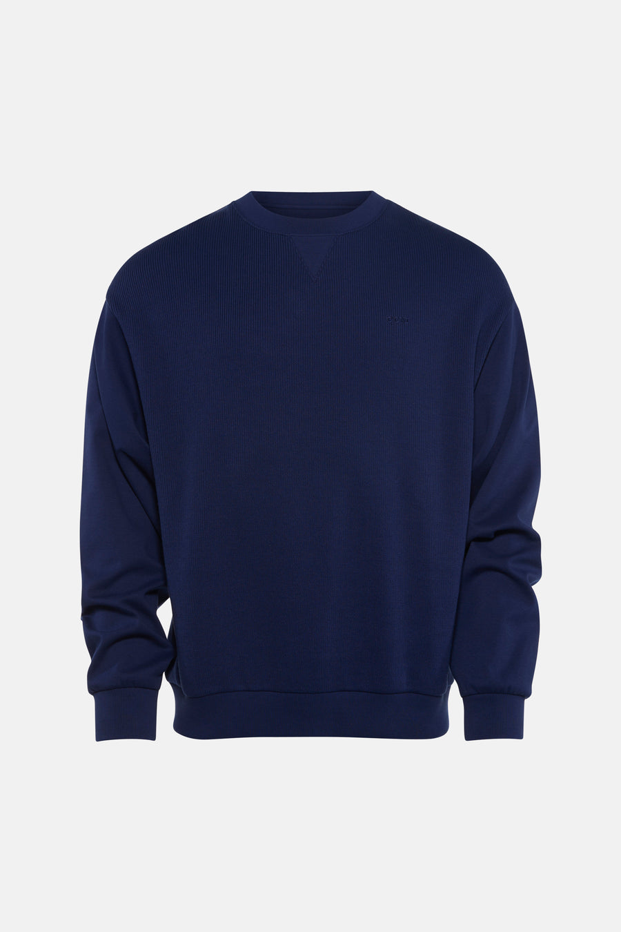 Sweat col O - bleu