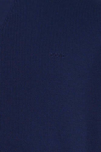 Sweat col O - bleu