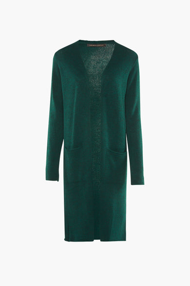 Gilet vert de COPINES D'ANVERS, avec des manches longues et une fine texture.