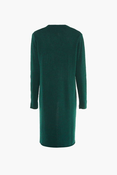 Groen gilet van COPINES D'ANVERS, met lange mouwen en een fijne textuur.