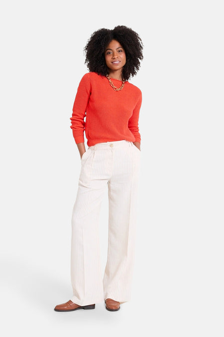 Pull col O Beige - NAF NAF