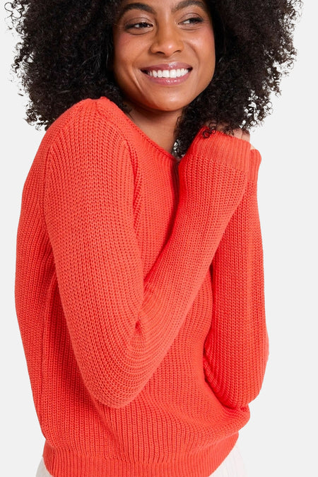 Pull col O Beige - NAF NAF