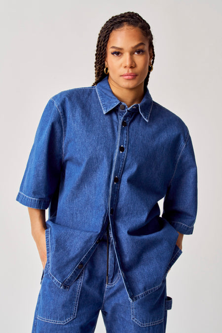 Chemise en jean Bleu - COELY