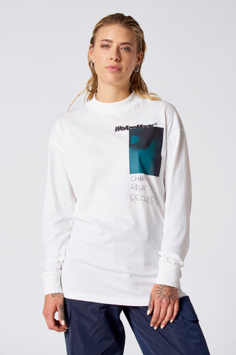 T-shirt à manches longues - off white denim