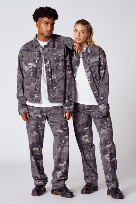 Veste courte - dark grey denim