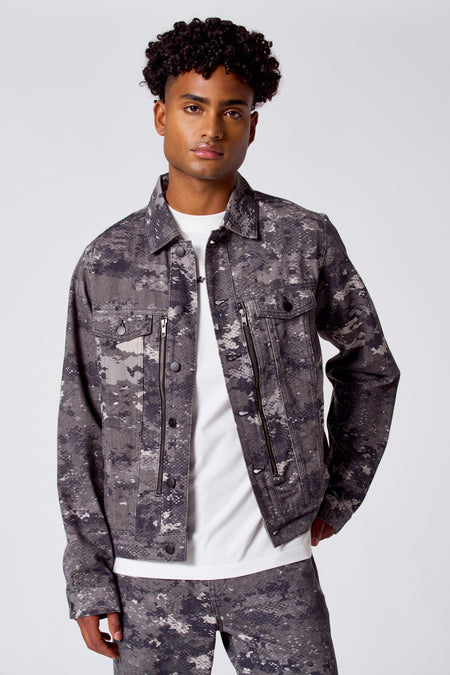 Veste courte - dark grey denim