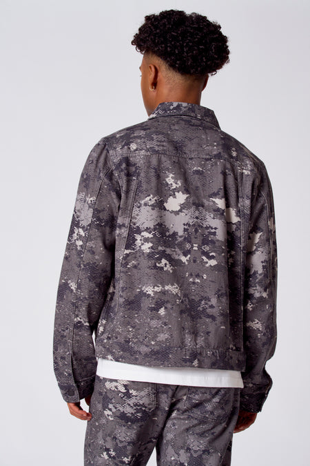 Veste courte - dark grey denim