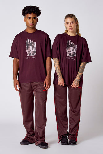 T-shirt à manches courtes - bordeaux