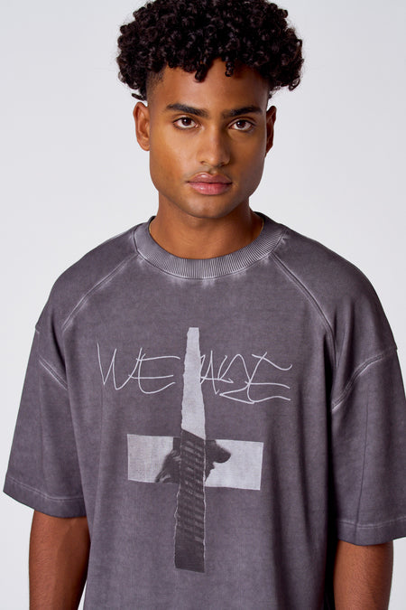 T-shirt à manches courtes - gris