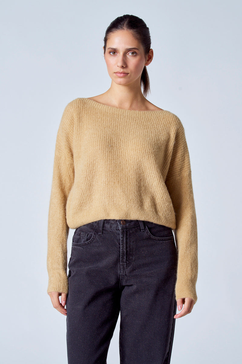 Pull col O Brun - Clouds of Fashion