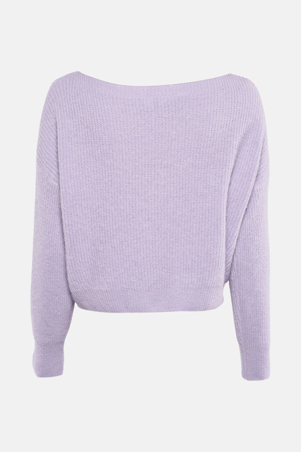 Pull col O Mauve - Clouds of Fashion
