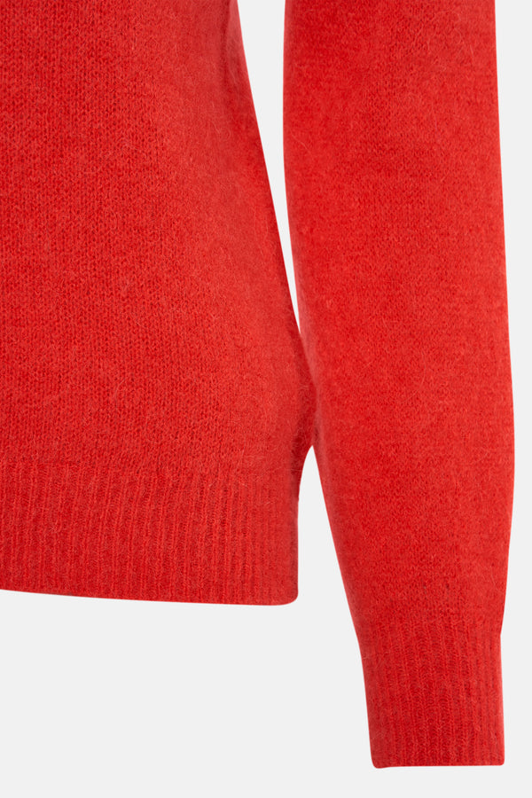 Pull col O Orange - Clouds of Fashion