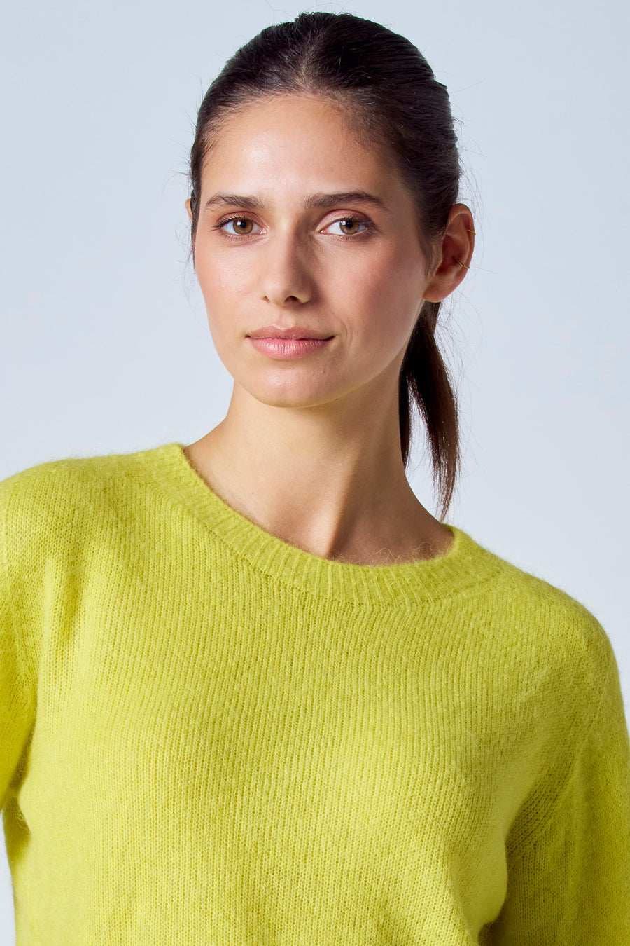 Pull à col rond - vert