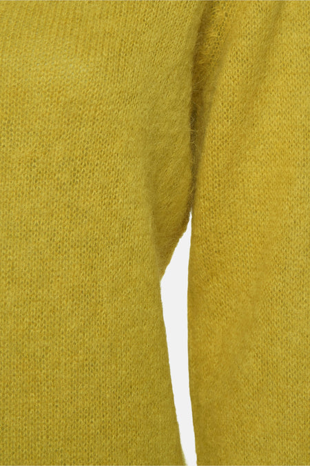 Pull à col en V - Jaune