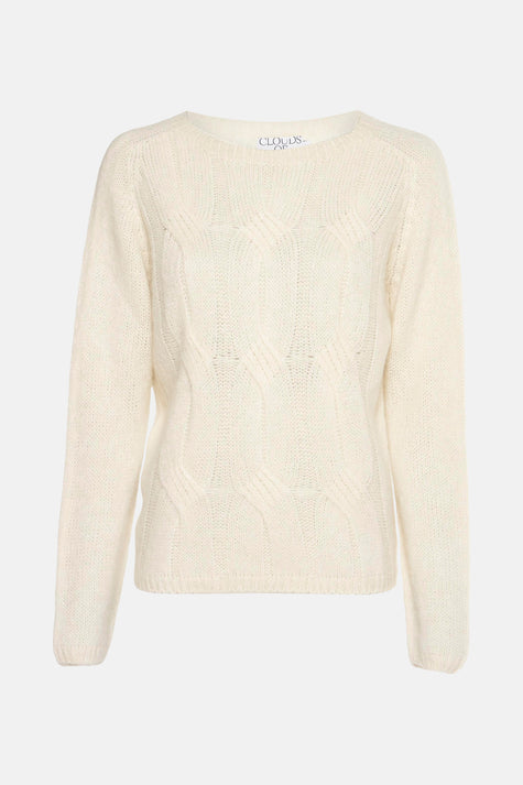 Pull col O Écru - Clouds of Fashion