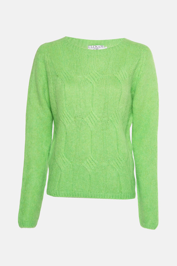 Pull col O Vert - Clouds of Fashion