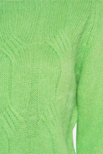 Pull à col rond - vert