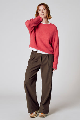 Pull à col rond - rose - Clouds of Fashion