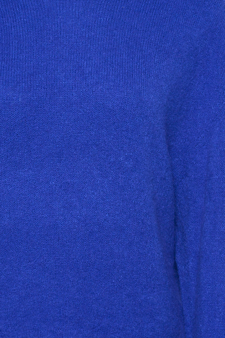 Pull à col rond - bleu