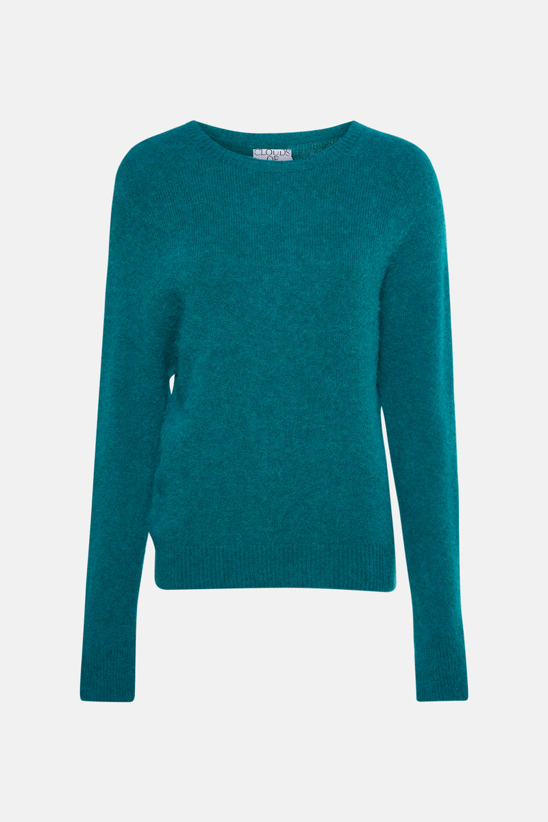 Pull à col rond - vert