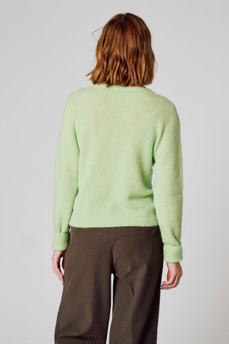 Pull à col rond - vert - Clouds of Fashion