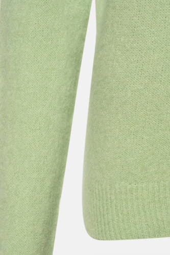 T-shirt vert de col col r ralesss Fashion Fashion Fashion,,che d la texture tricotée douce et du bord côtelé.