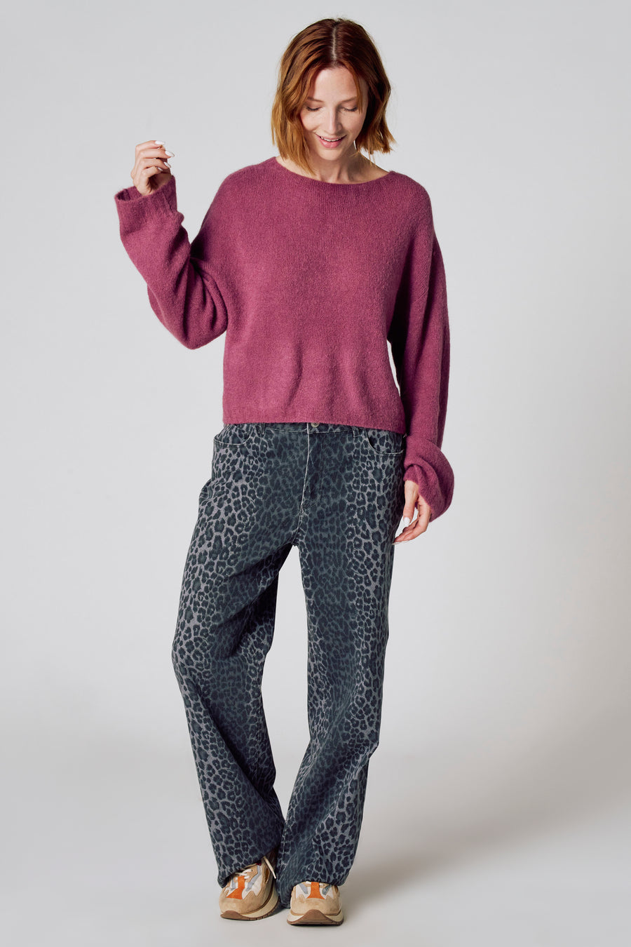 Pull à col rond - Rose - Clouds of Fashion - 2