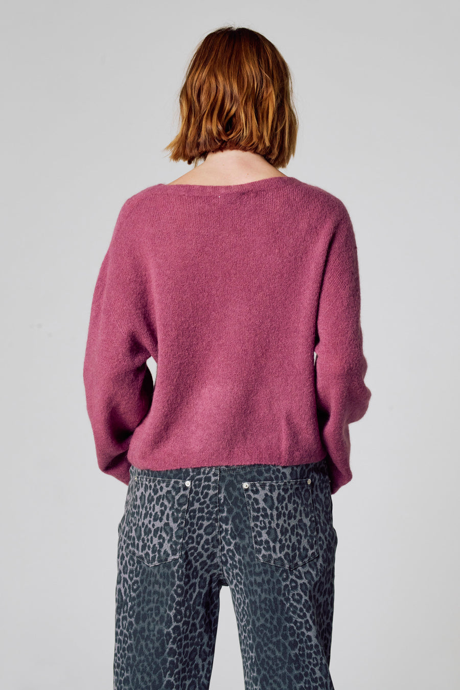 Pull à col rond - Rose - Clouds of Fashion - 3