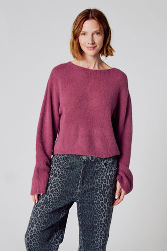 Pull à col rond - Rose - Clouds of Fashion - 7