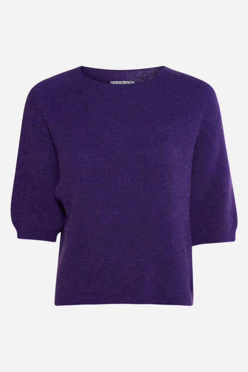 Pull à col rond - violet