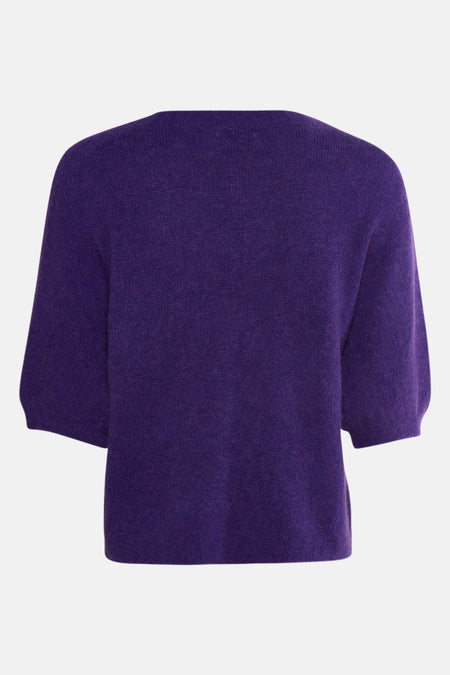 Pull à col rond - violet