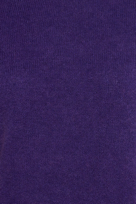 Pull à col rond - violet