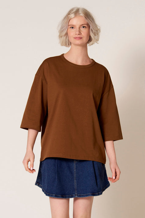 T-shirt à manches courtes - brun