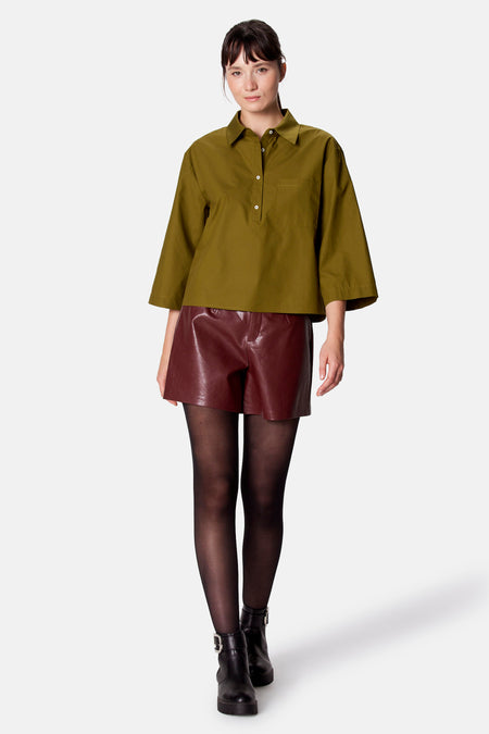 Blouse à manches 3/4 - vert