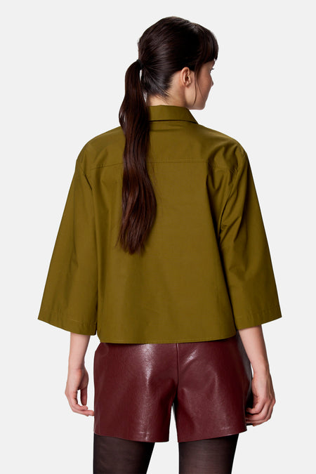 Blouse à manches 3/4 - vert