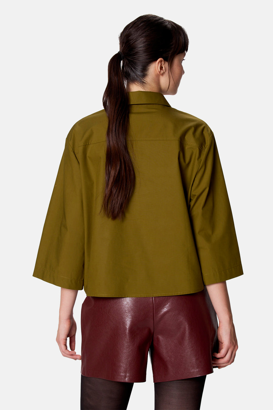 Blouse à manches 3/4 - vert