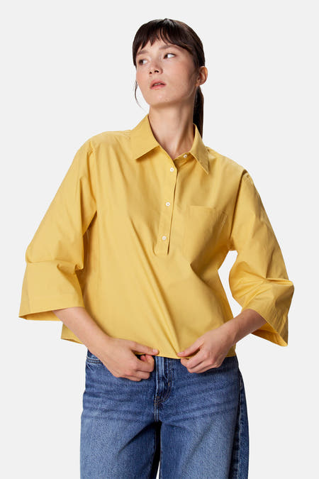 Blouse à manches 3/4 - jaune