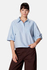 Blouse à manches 3/4 - bleu