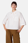 Blouse à manches 3/4 - blanc