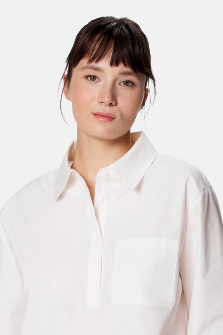 Blouse à manches 3/4 - blanc