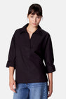 Blouse à manches longues - noir