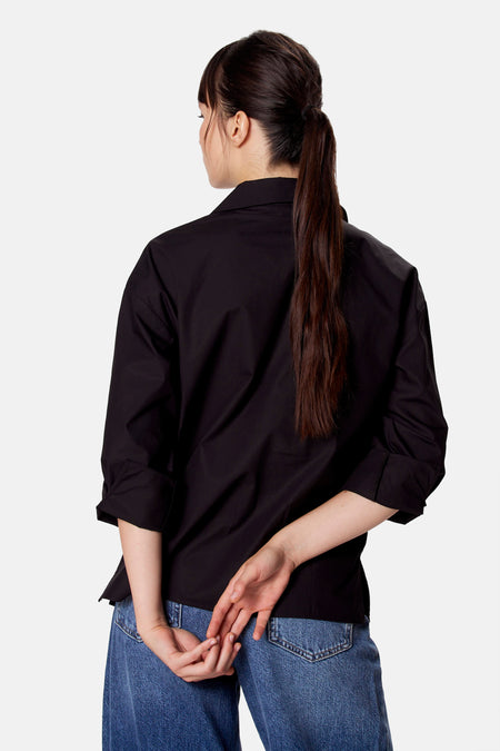 Blouse à manches longues - noir