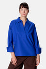 Blouse à manches longues - bleu