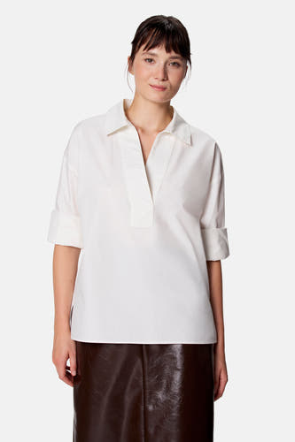 Blouse à manches longues - blanc