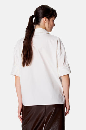 Blouse à manches longues - blanc