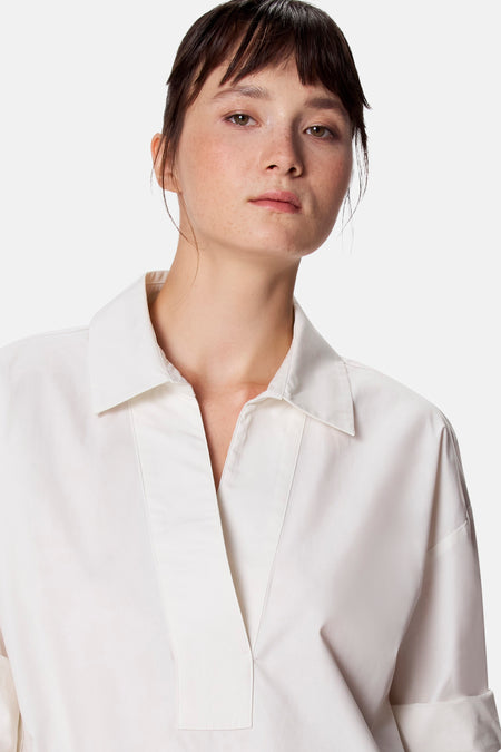 Blouse à manches longues - blanc
