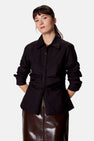 Blouse à manches longues - noir