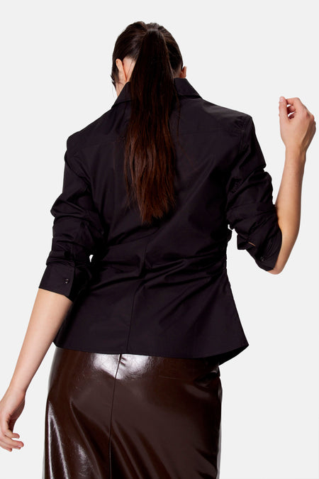 Blouse à manches longues - noir