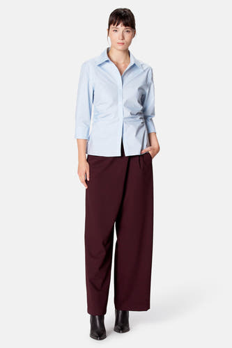 Blouse à manches longues - bleu